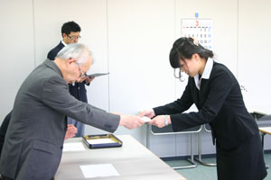 同窓会会長表彰_書道部