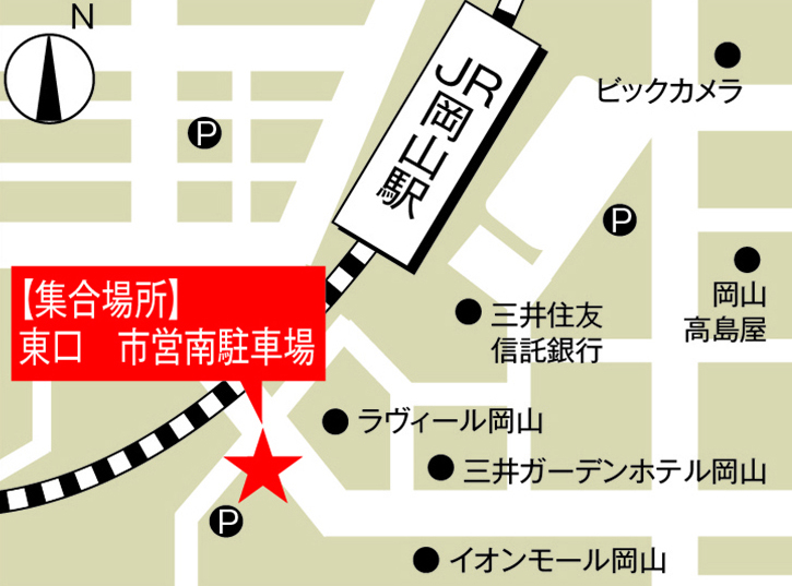 JR岡山駅 マップ