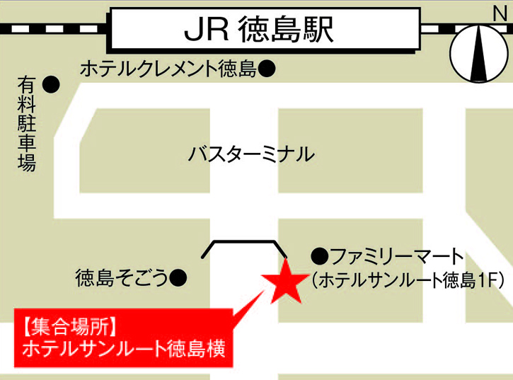JR徳島駅 マップ