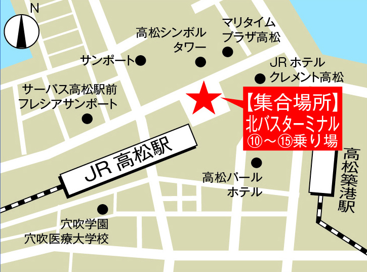 JR高松駅  マップ
