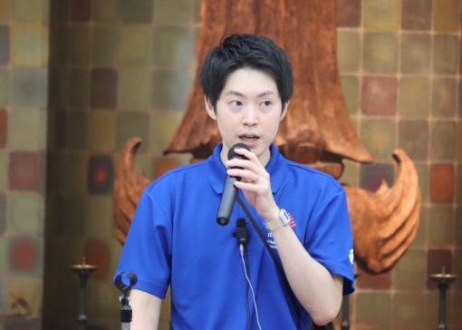 入試説明会中の写真