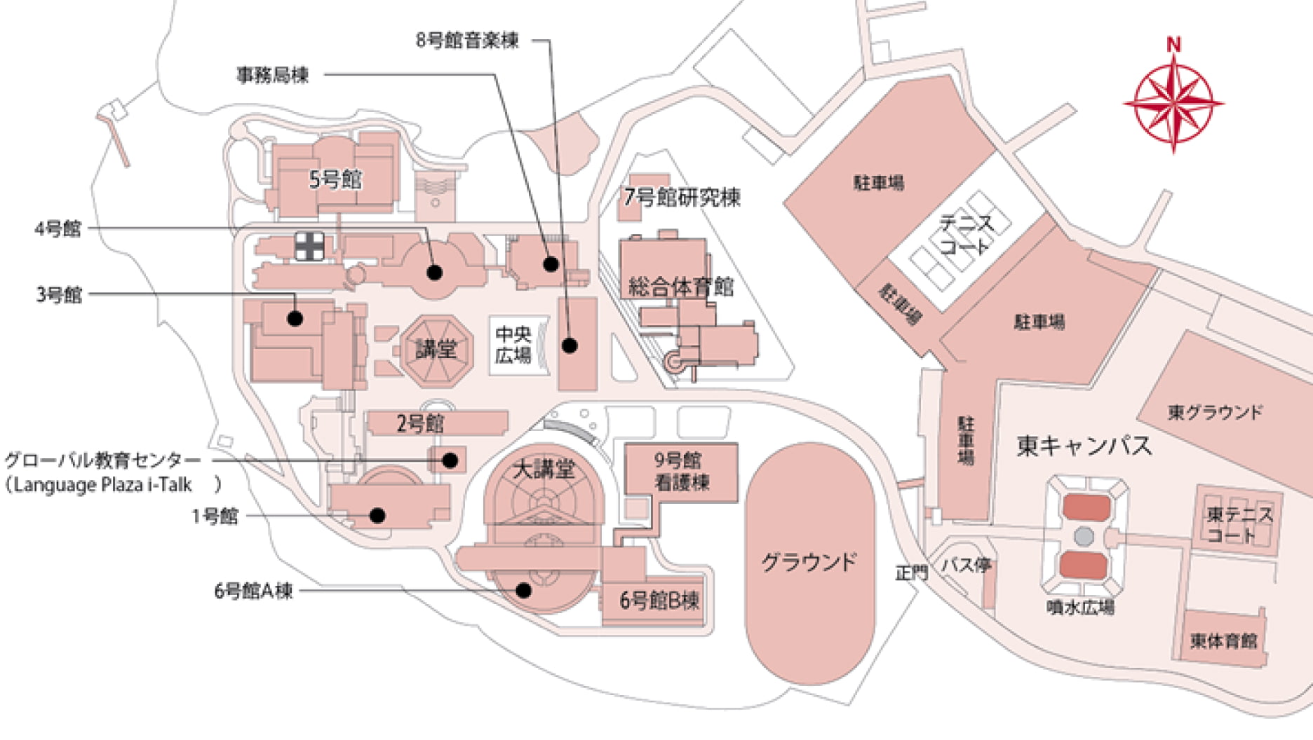 キャンパス配置図