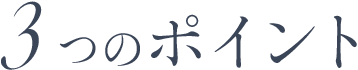 3つのポイント