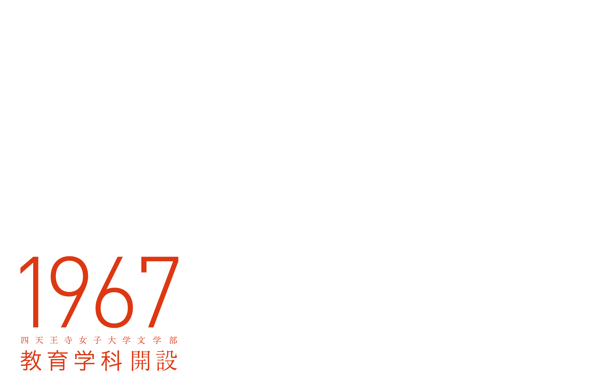 1967 四天王寺女子大学文学部 教育学科 開設